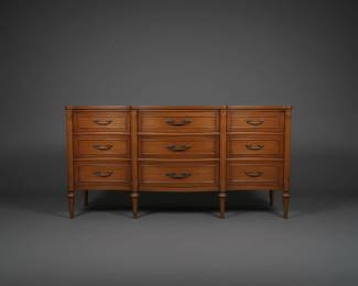 MidCentury Drexel French Provincial Serpentine Triple Dresser third image