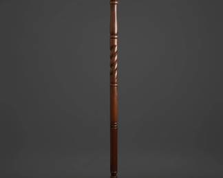 VictorianStyle Turned Wood Coat Rack fourth image