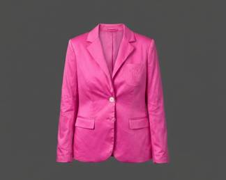Ralph Lauren Womens Pink Monogram Blazer second image