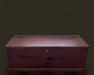 Vintage Lane Cedar Hope Chest with Floral Carving