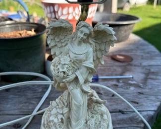 Vintage angel lamp