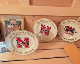 Husker Championship Plates