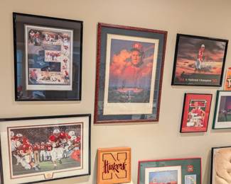 Tom Osbourne and Bob Devaney Framed Autographs
