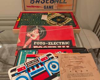 Vintage Electric Football and Baseball Games