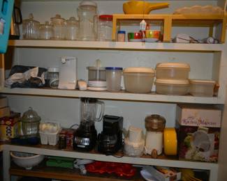 pantry full of small appliances