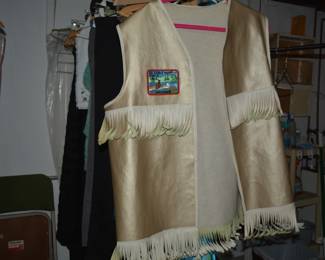 Indian themed vest with patch