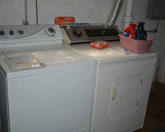 washer and dryer