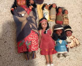 NATIVE AMERICAN SKOOKUM DOLLS