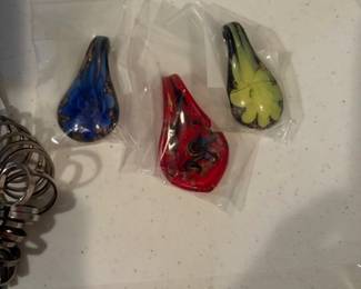 LAMPWORK GLASS PENDANTS