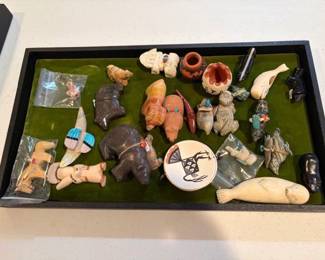 NATIVE AMERICAN CARVED & STONE FETISHES