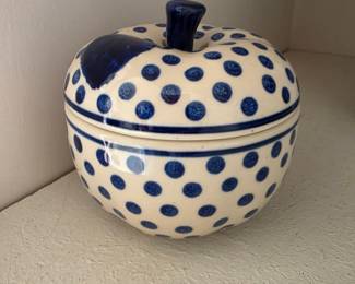 Polish Pottery Apple Baker