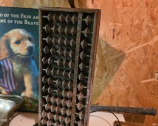 Vintage Chinese Suanpan Abacus Table Lamp