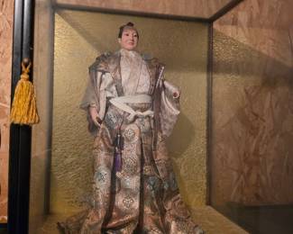 Antique Japanese Samurai Warrior Doll (Musha Ningyo)