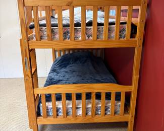 Wooden bunk beds