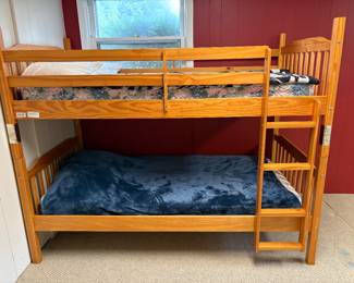 Wooden bunk beds 