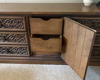 Long dresser draws behind middle door