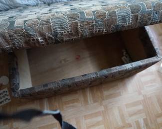 chest fabric covered inside