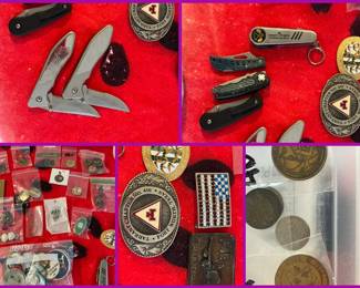 jewelry knives coins