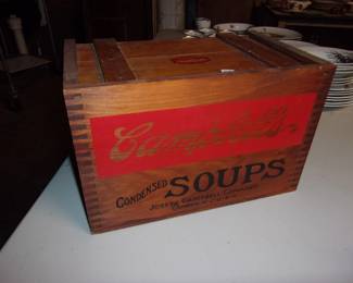 Wooden CAMPBELLS SOUPS Advertising Box