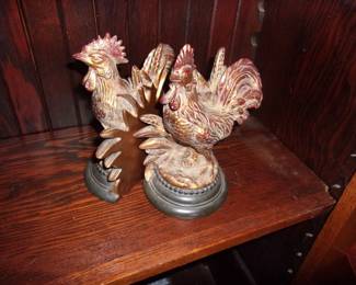 Chicken Bookends