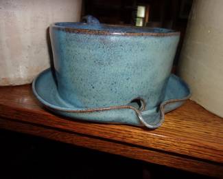 Pottery Bowl w/Attached Plate