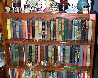 Book shelf, old and children's books