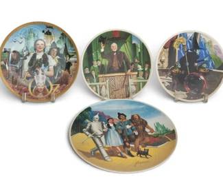 Vintage Wizard of Oz Collector Plates Set of 4 The Hamilton Collection 50th Anniversary