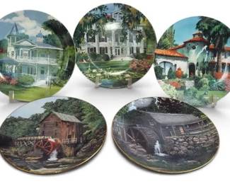 Vintage Knowles Home Sweet Home Collector Plates Robert McGinnis Set of 5 Architecture