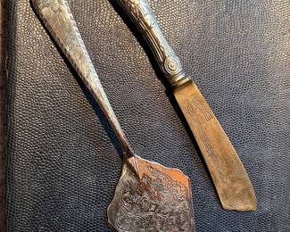 Silver cake server