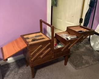 Sewing Box Opened