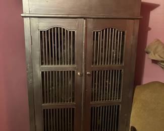 Vintage Pie Safe Cabinet