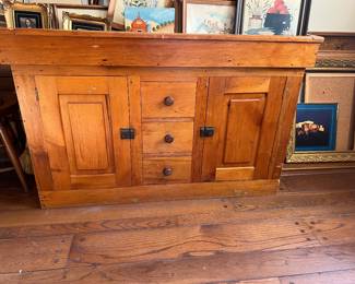 Primitive Pine Dry Sink