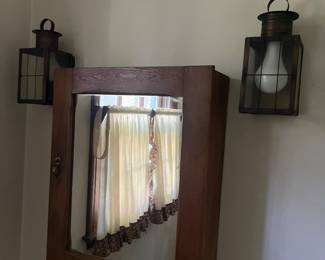 Light fixtures and medicine cabinet 
