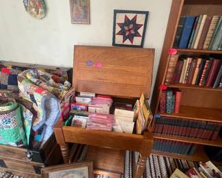 Secretary Desk and Vintage Stationary