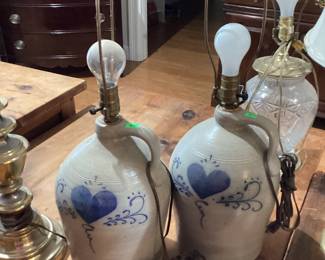 Crock lamps $30 each
