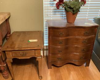 Drop leaf end table $40 dresser $70