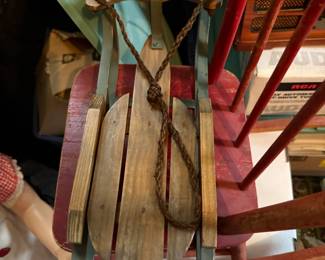 antique toy sled