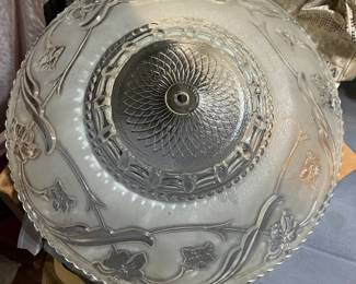 Vintage glass light dome