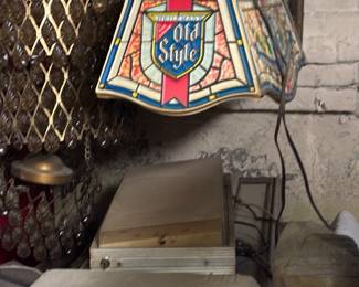 Vintage Old Style beer pool table light