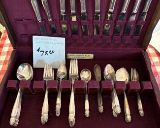 Danish  Princess flatware set in case