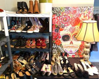 Huge collection of New and like new shoes including brands such as LSize 8 1/2-9 1/2 Dolce vita Christian Siriano R2 Sophia Milano Hippie laundry Donald Pliner JG Frye Sam Edelman BCBG Kate spade BEBE Vince Anne Klein Jessica Simpson Betsy Johnson Soft Michael Kors Cole Haan Catherine Malandrine