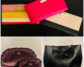Kate Spade clutches, wallets and totes 