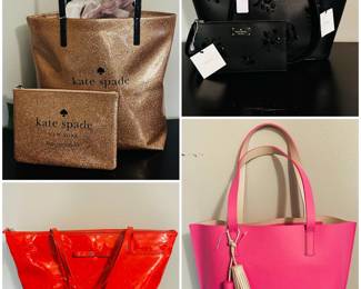 Collection of NWT Kate Spade purses and matching wallets 