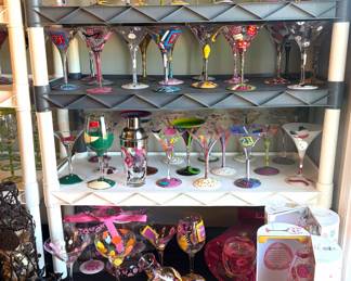 Huge collection of Lolita hand-painted glasses