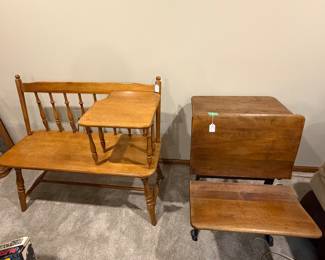 Antique bench & desk