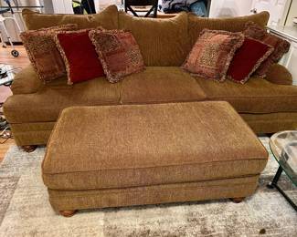 Sofa with Matching Oversized Ottoman