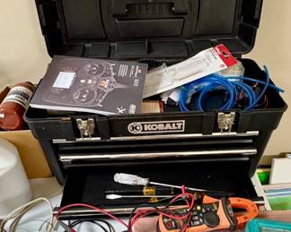 Kobalt Tool Chest with Assorted Electrical Tools & Accessories