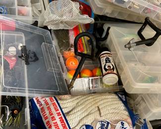 Assorted Lures • Hooks • Bobbers • Terminal Tackle Multiple Organizer Boxes & Misc. Fishing Gear