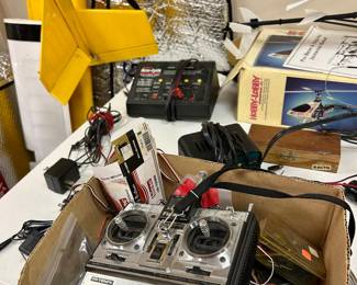 VINTAGE FUTABA RC RADIO / PARTS LOT – CONQUEST 6-CHANNEL TRANSMITTER + ASSORTED COMPONENTS