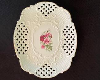 Formalities by Baum Bros Victorian Rose Reticulated Plate